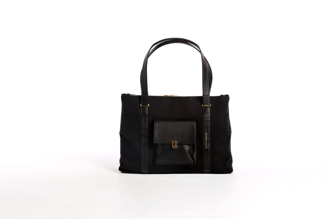 Gigi Laptop Tote Bag - Onyx