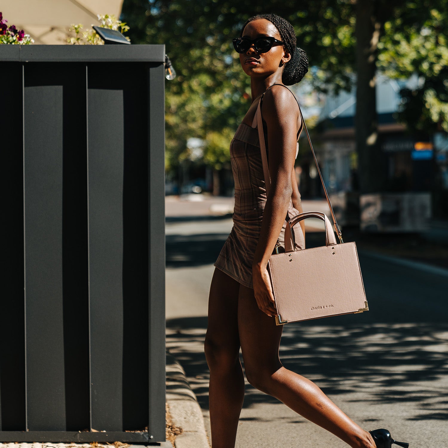 Blush Stone Charlie Wireless Charging Bag