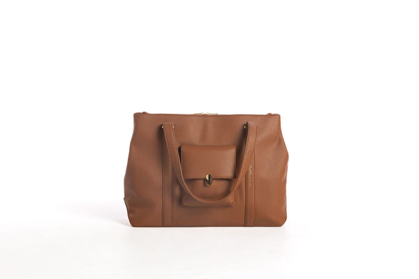 Franki Tote Bag - Chocolate – charlie z + co
